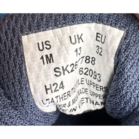 Saucony Kids Boys Peregrine KDZ Shoes Athletic Sneakers Blue/Citron Size 1M - Picture 10 of 14